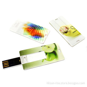 Mini Credit Card USB Flash Drives with Full Logo Printing Free, Available from 32MB-32GB, CE MarkNew